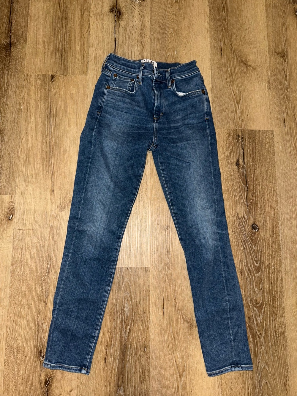 Agolde Skinny Jeans in Dark Blue Wash